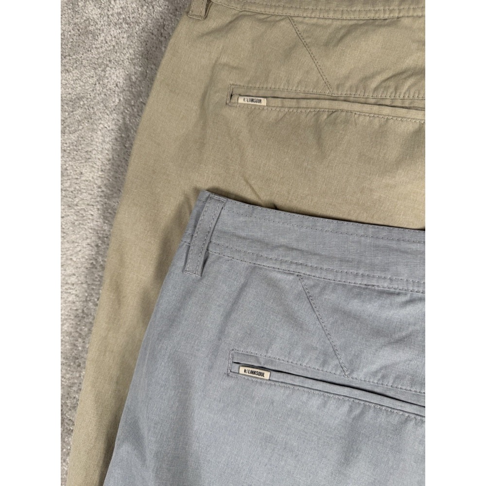 Lot Of 2 Linksoul Golf Performance Hybrid Casual Shorts Men's Size 36 Casual 10"